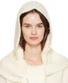 Lisa Yang Off-white 'the Rina' Scarf In Cz Cream Brushed