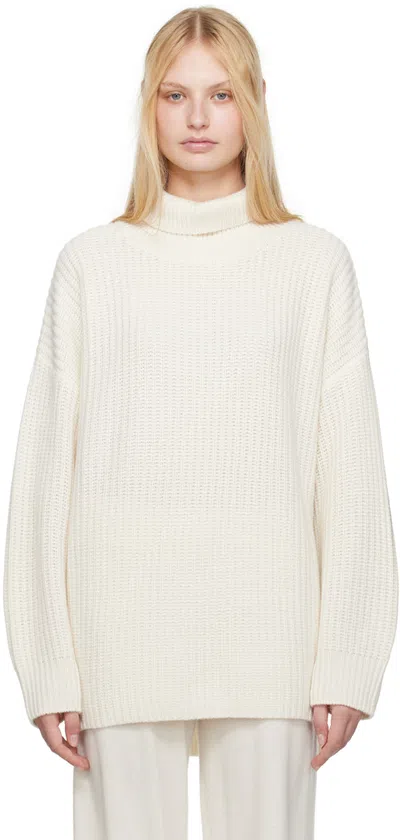 Lisa Yang Off-white Therese Turtleneck In Cr Cream