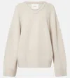 Lisa Yang Oia Cashmere Sweater In White