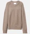 Lisa Yang Oia Oversized Cashmere Sweater In Brown
