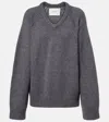 Lisa Yang Oia Oversized Cashmere Sweater In Gray