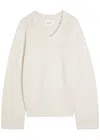 Lisa Yang Oia Textured Cashmere Jumper In White