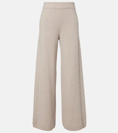 Lisa Yang Olanda Cashmere Wide-leg Pants In Neutral