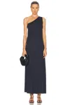 Lisa Yang Olivia One-shoulder Cotton And Cashmere-blend Maxi Dress