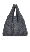 Lisa Yang Oma Cable Tote In Gray