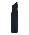 Lisa Yang Olivia One-shoulder Cotton And Cashmere-blend Maxi Dress In Black