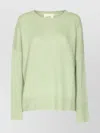 Lisa Yang Oversized Crewneck Knitwear Long Sleeves In Green