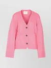 Lisa Yang Oversized Crewneck Knitwear Long Sleeves In Pink
