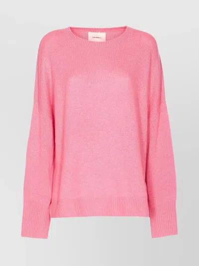 LISA YANG OVERSIZED CREWNECK KNITWEAR SIDE SLITS