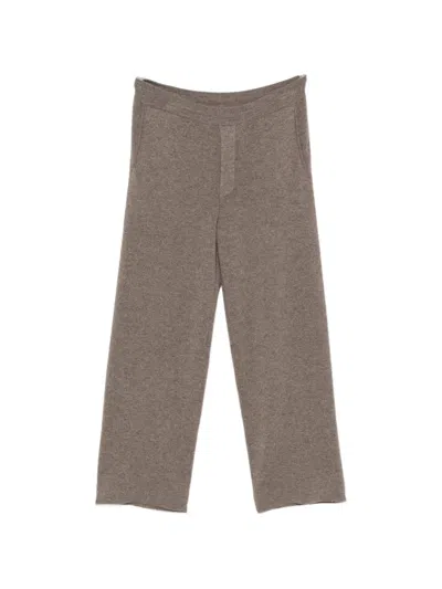 Lisa Yang Parker Cashmere Straight-leg Trousers In Gray