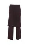 Lisa Yang Payton Pants In Burgundy