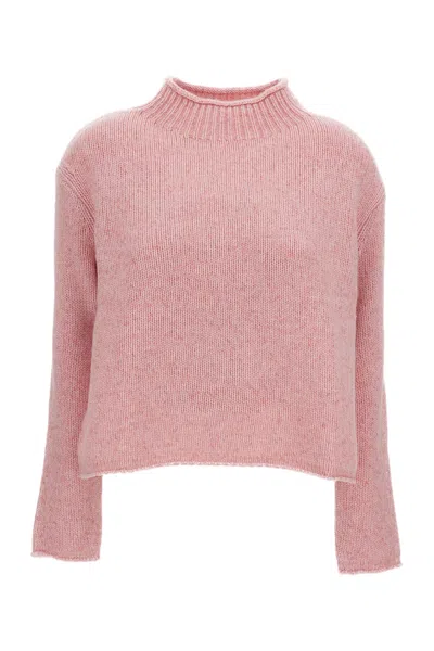 Lisa Yang Sandy Heavy-knit Long-sleeve Sweater In Pink