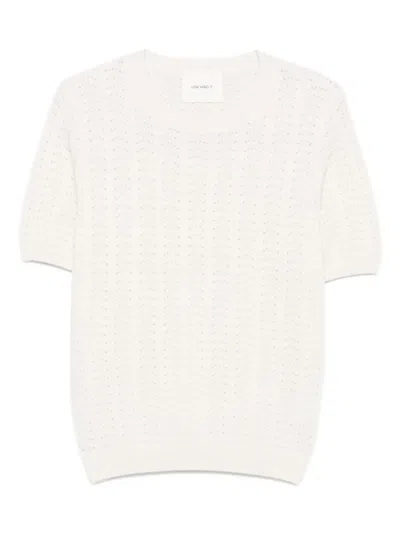 LISA YANG POINTELLE-KNIT SHORT-SLEEVED TOP