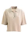 Lisa Yang Polo-neck Cashmere Top In Neutral