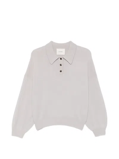 Lisa Yang Polo-collar Sweater In Gold