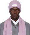 Lisa Yang Purple Menton Beanie In Im Iris Melange