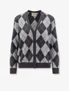 Lisa Yang Raelyn Sparkle Jacquard Cardigan In Gray