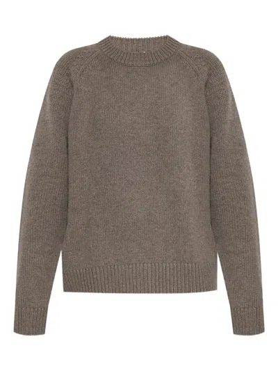 Lisa Yang Raglan-sleeve Cashmere Sweater In Gray