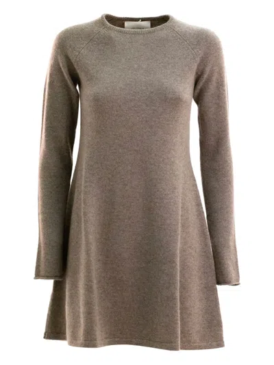 Lisa Yang Minikleid Mit Raglanärmeln In Gray