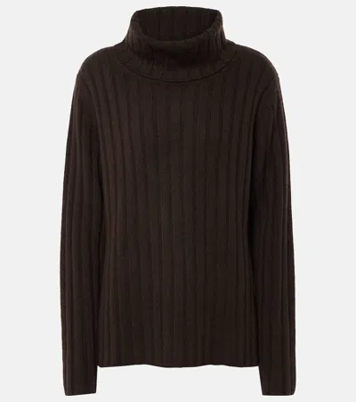 Lisa Yang Raphaella Turtleneck Cashmere Sweater In Brown