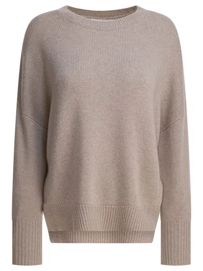 Lisa Yang Relaxed Fit Beige Cashmere Sweater In Neutral