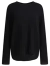 Lisa Yang Relaxed Fit Cropped Cashmere Sweater In Black
