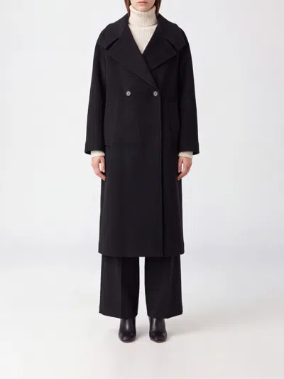 Lisa Yang Relaxed Fit Double-breasted Wool And Cashmere Long Coat In Black