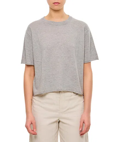 Lisa Yang Relaxed-fit Wool T-shirt With Classic Crew Neck