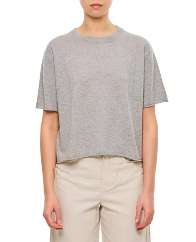 Lisa Yang Relaxed-fit Wool T-shirt With Classic Crew Neck