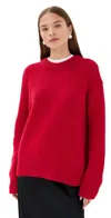 Lisa Yang Renske Cashmere Sweater Goji Berry In Red