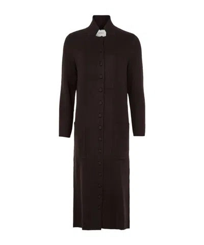 Lisa Yang Rhea Cashmere Cardigan In Brown