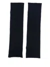 Lisa Yang Ribbed Cashmere Arm Warmers In Black