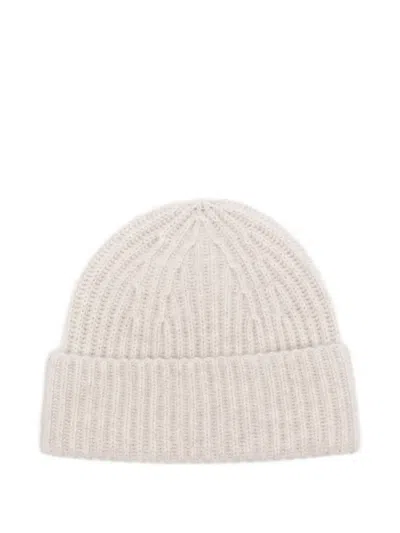 Lisa Yang Ribbed Cashmere Beanie In Neutral