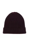Lisa Yang Ribbed Cashmere Beanie In Brown