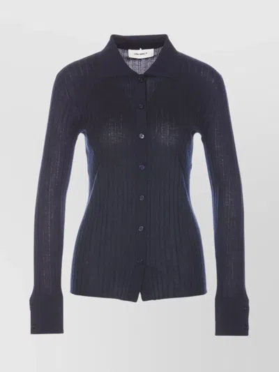 LISA YANG RIBBED COLLARED TIGHT FIT KNITWEAR