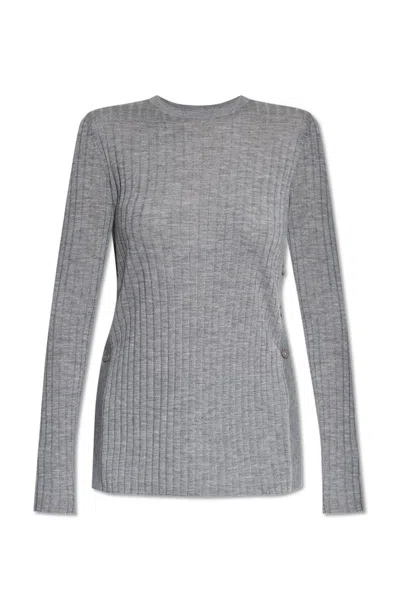Lisa Yang Eloisa Ribbed-knit Cashmere Jumper In Grey