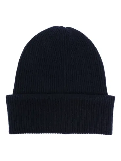 Lisa Yang Ribbed-knit Cashmere Beanie In Blue