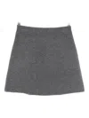 Lisa Yang Ribbed Knit Skirt In Gray