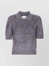 Lisa Yang Women Carolyn Short Sleeves Sweater In Gray