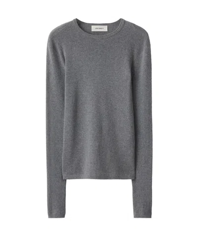 Lisa Yang Ribbed Sweater In Gray