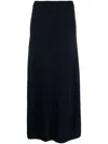 Lisa Yang Torie High-rise Cashmere Maxi Skirt In Blau