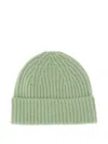 Lisa Yang Ribbed Wool Beanie In Green