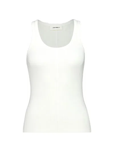 Lisa Yang Ribbed-knit Tank Top In White