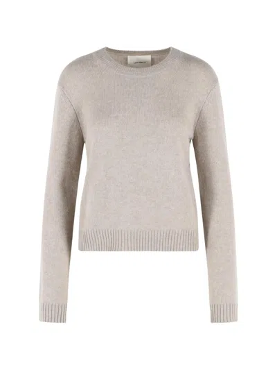 Lisa Yang Ribbed-trim Cashmere Sweater In Neutral