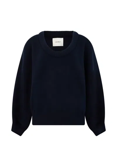 Lisa Yang Ribbed-trim Crew-neck Sweater In Multi