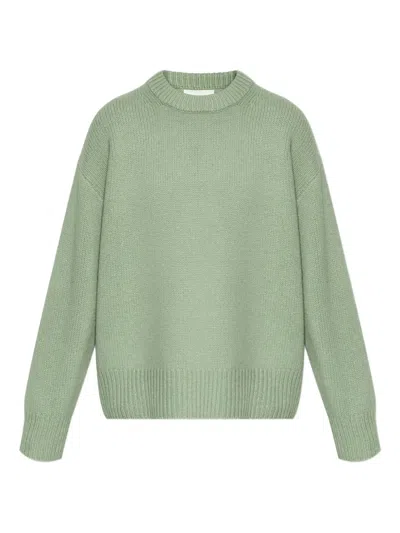 Lisa Yang Round-neck Cashmere Sweater In Green