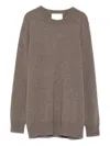 Lisa Yang Round-neck Cashmere Sweater In Gray
