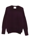 Lisa Yang Round-neck Cashmere Sweater In Purple