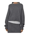 Lisa Yang Gray Sony Sweater In Black