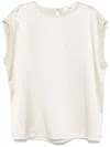 Lisa Yang Round-neck Top In Neutrals